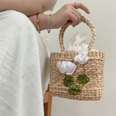 Square Water Hyacinth Bag